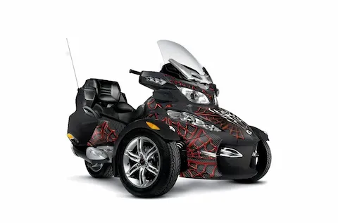 Can-Am Spyder RTS with the Widow Maker Gray graphic kit